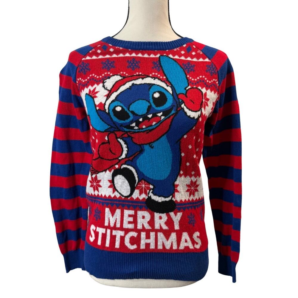 Disney Women’s Lilo and Stitch Christmas Sweater Size S